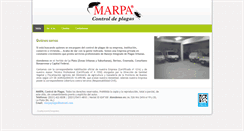 Desktop Screenshot of marpacontroldeplagas.com