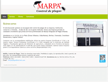 Tablet Screenshot of marpacontroldeplagas.com